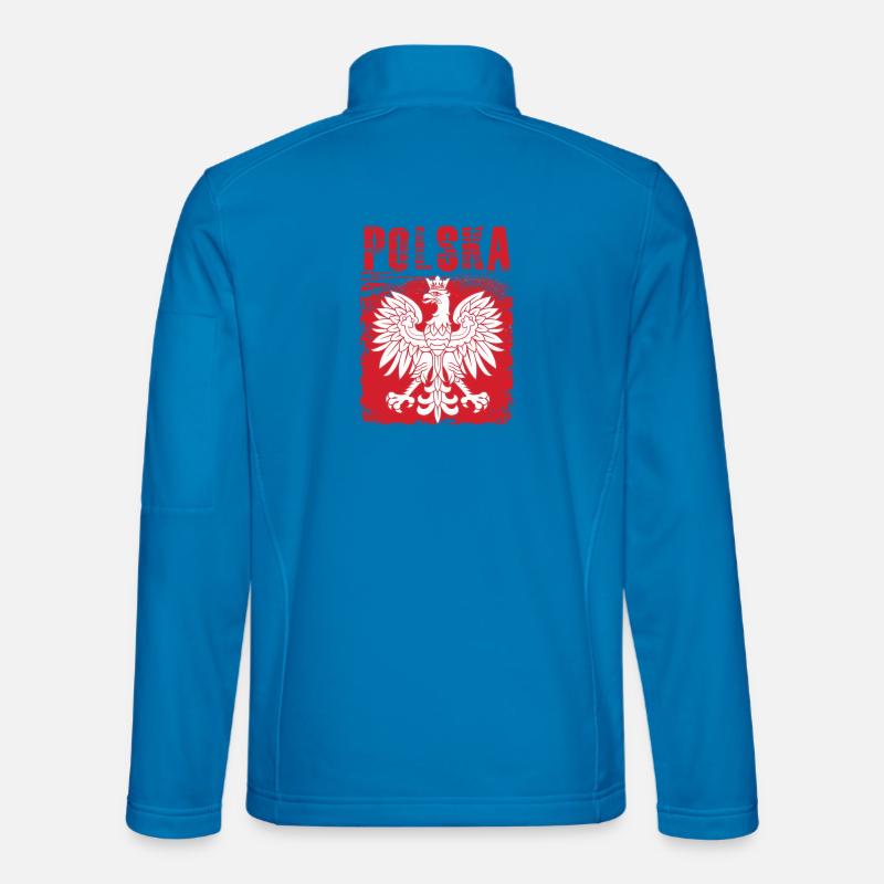 Polen - Unisex Softshelljacke - Lichtblau