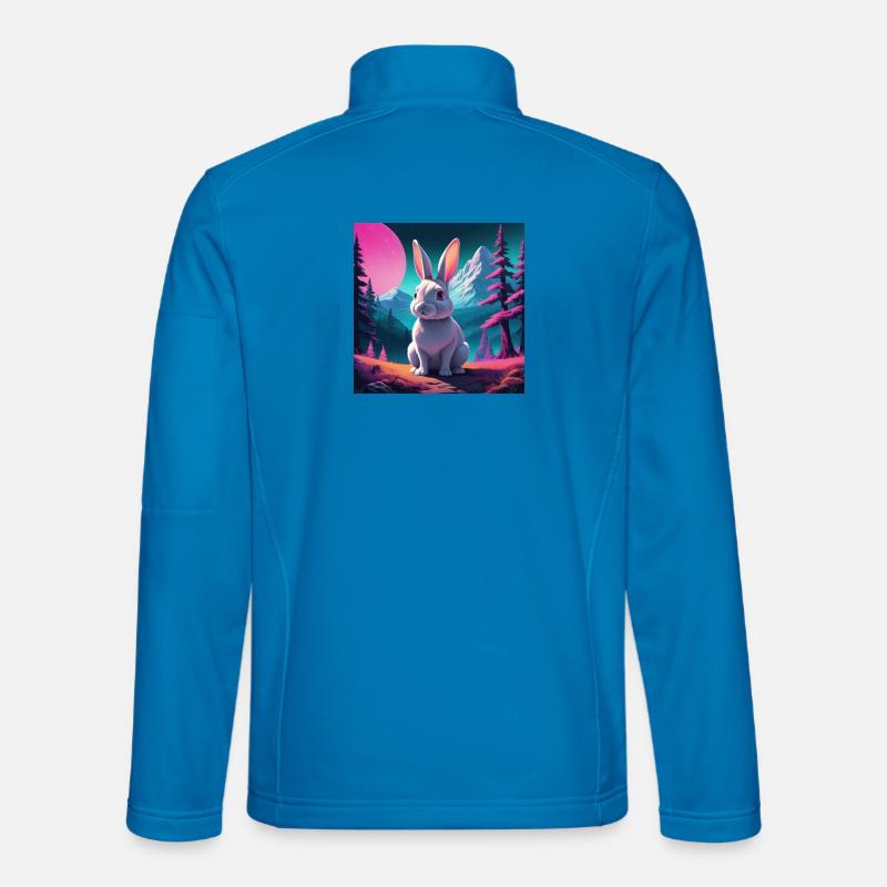 Hase am Berg - Unisex Softshelljacke - Lichtblau