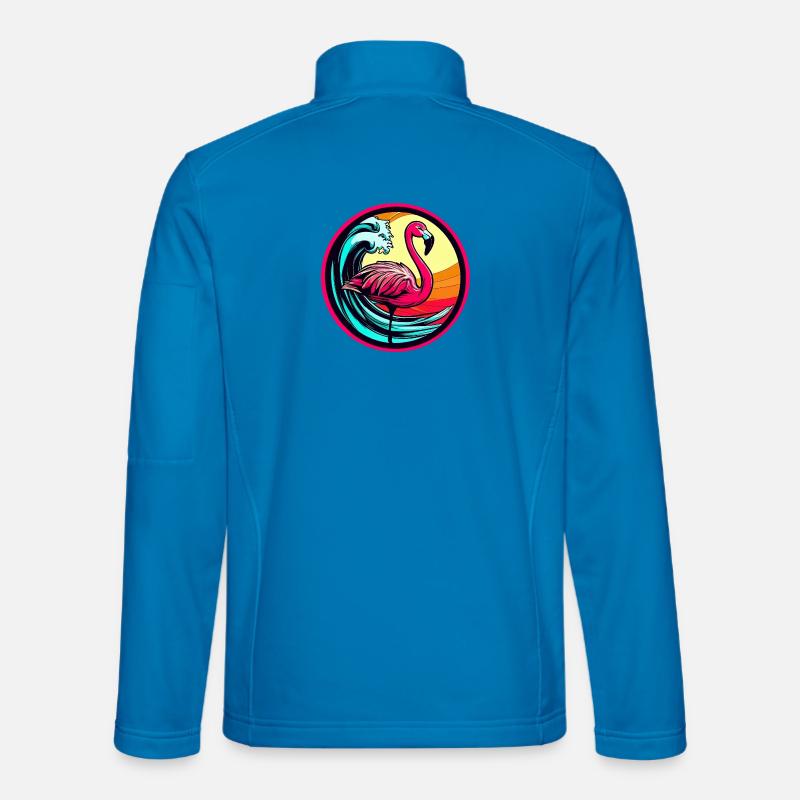 Flamingo - Unisex Softshelljacke - Lichtblau
