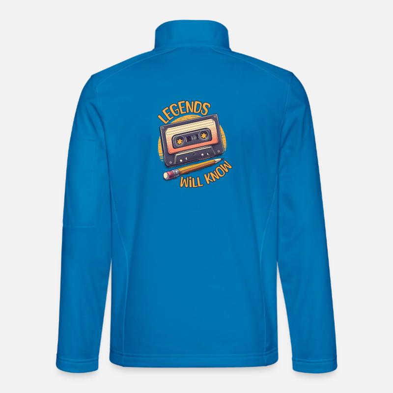 Legends Will Know: The Cassette Tape and Pencil Unisex Softshell Jacket