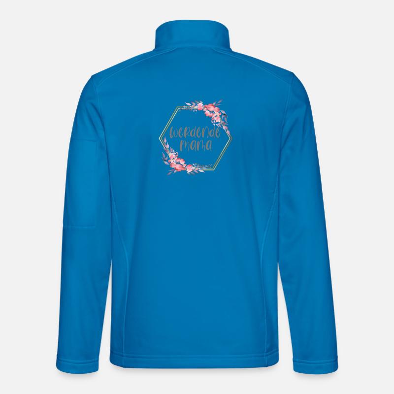Boho Mama Schwangerschaft Geschenk - Unisex Softshelljacke - Lichtblau