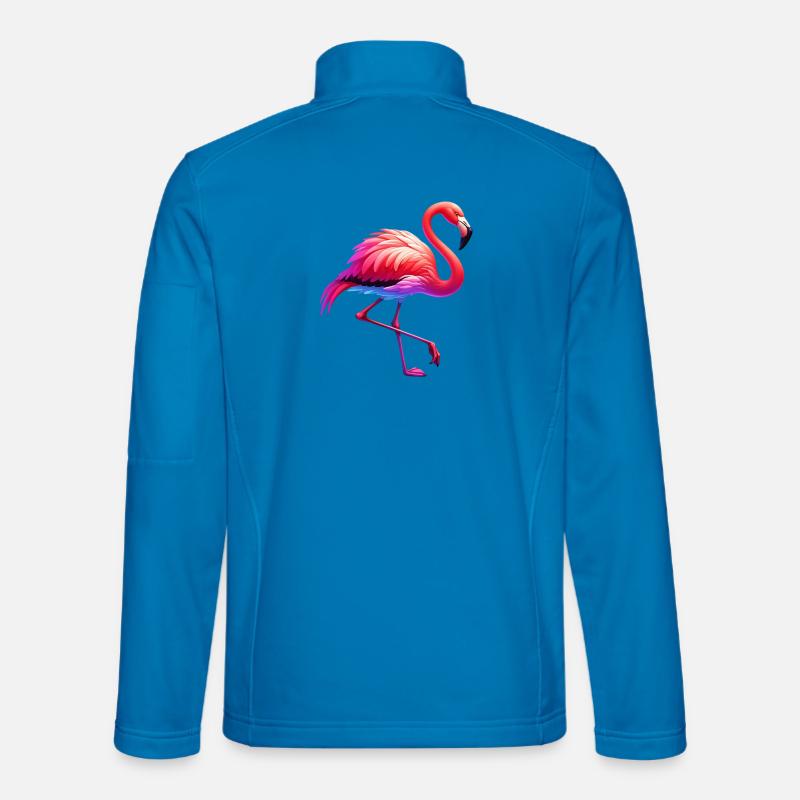 Flamant - Veste en tissu softshell Unisexe - bleu clair