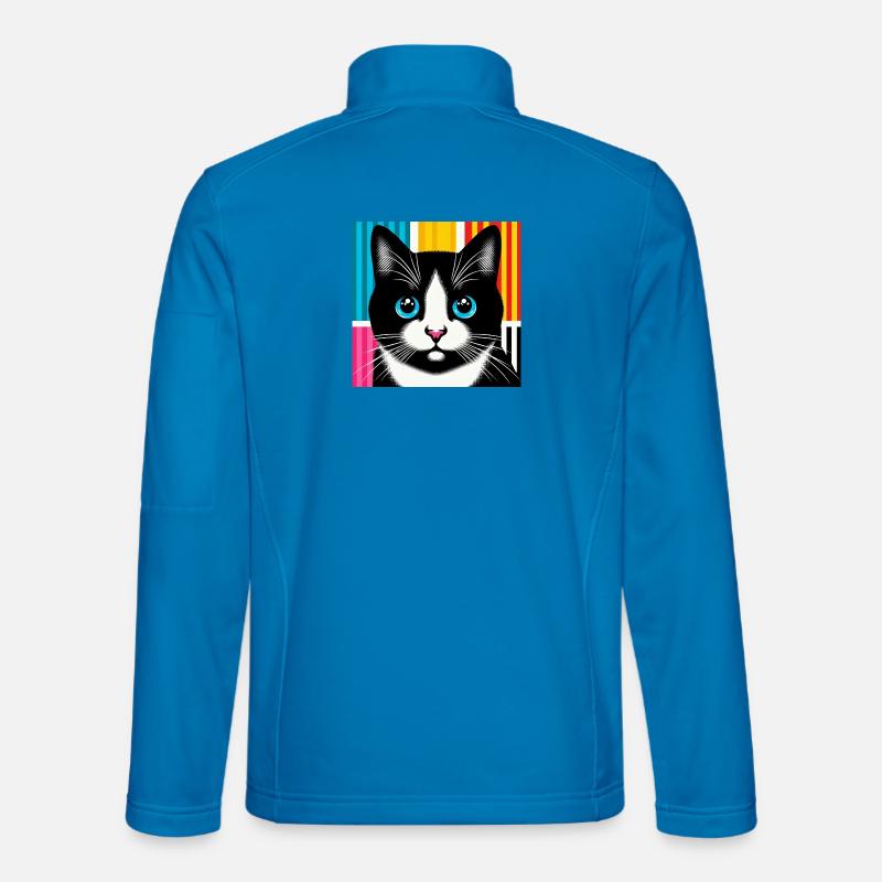 Katze - Unisex Softshelljacke - Lichtblau