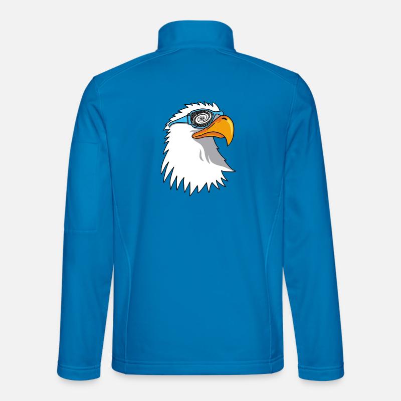 Eagle and Galactic Goggles - Unisex Softshell Jacket - light blue