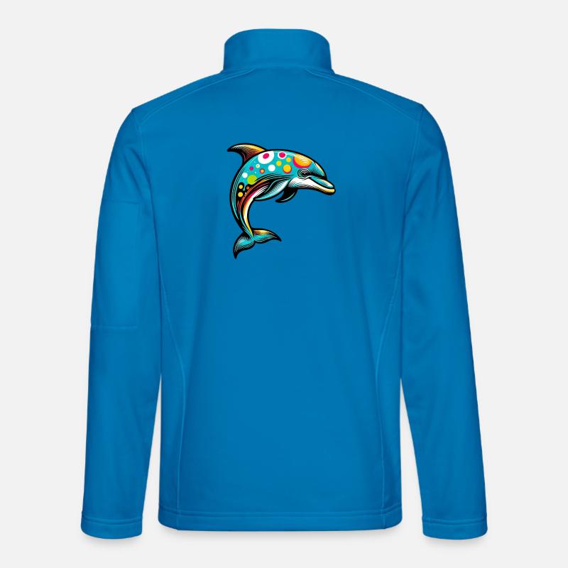 Delfin - Unisex Softshelljacke - Lichtblau