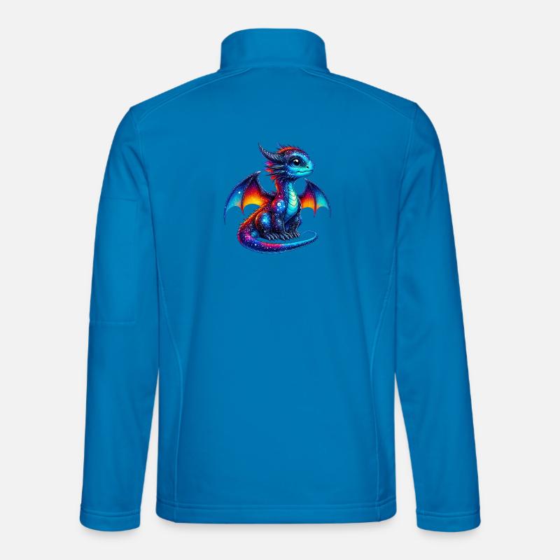Drache - Unisex Softshelljacke - Lichtblau