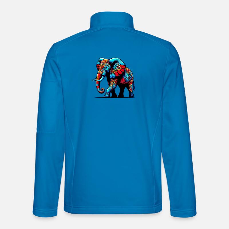 Elefant - Unisex Softshelljacke - Lichtblau