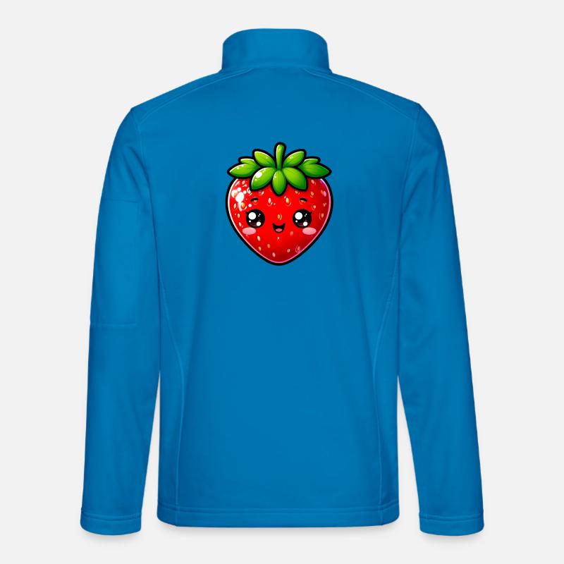Erdbeeren Erdbeeren - Unisex Softshelljacke - Lichtblau