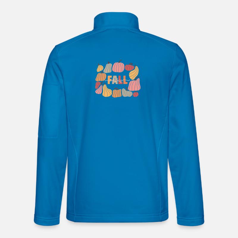 Kürbisse Herbst-Vibes - Unisex Softshelljacke - Lichtblau