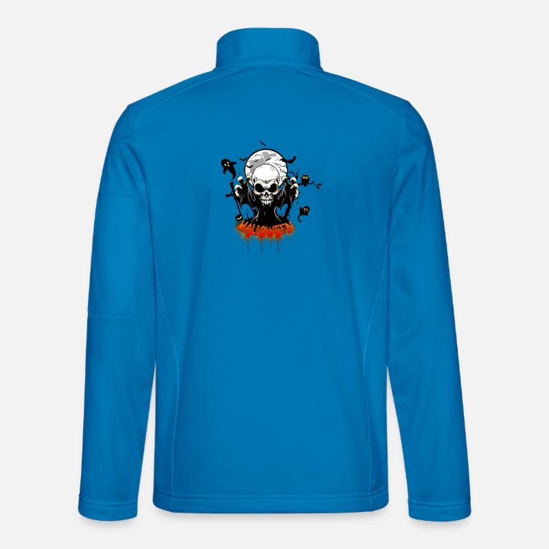 Skull with sharp teeth - Unisex Softshell Jacket - light blue
