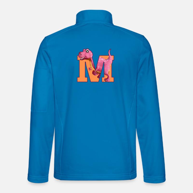 M- DINOSAURIER, Personalisierbar - Unisex Softshelljacke - Lichtblau