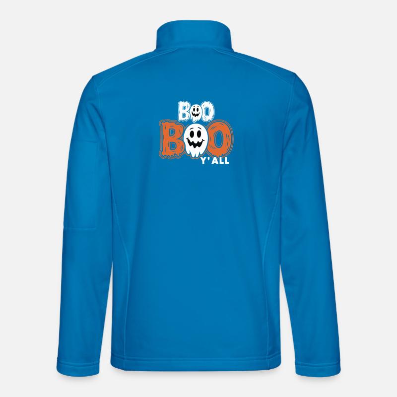 Boo Boo Halloween Geist Design - Unisex Softshelljacke - Lichtblau