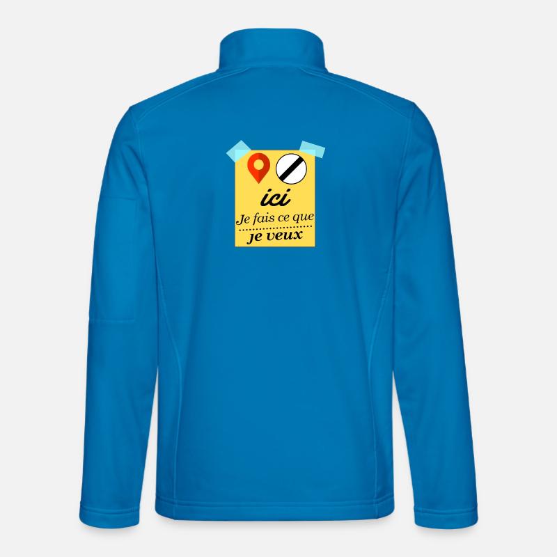 Hier mache ich, was ich will - Unisex Softshelljacke - Lichtblau