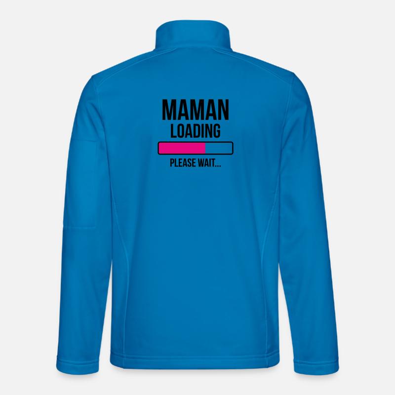 Maman loading... Please Wait - Future Mère Veste en tissu softshell Unisexe