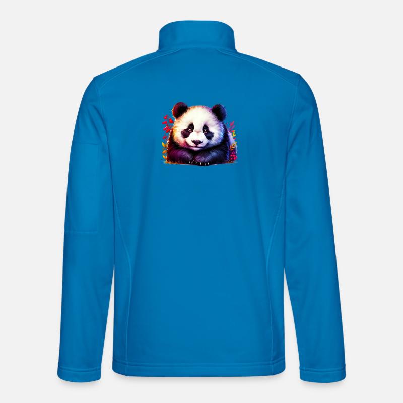 Panda - Unisex Softshell Jacket - light blue