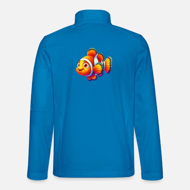 Clownfisch - Unisex Softshelljacke - Lichtblau