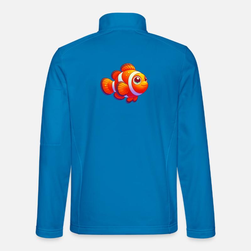 Clownfisch - Unisex Softshelljacke - Lichtblau