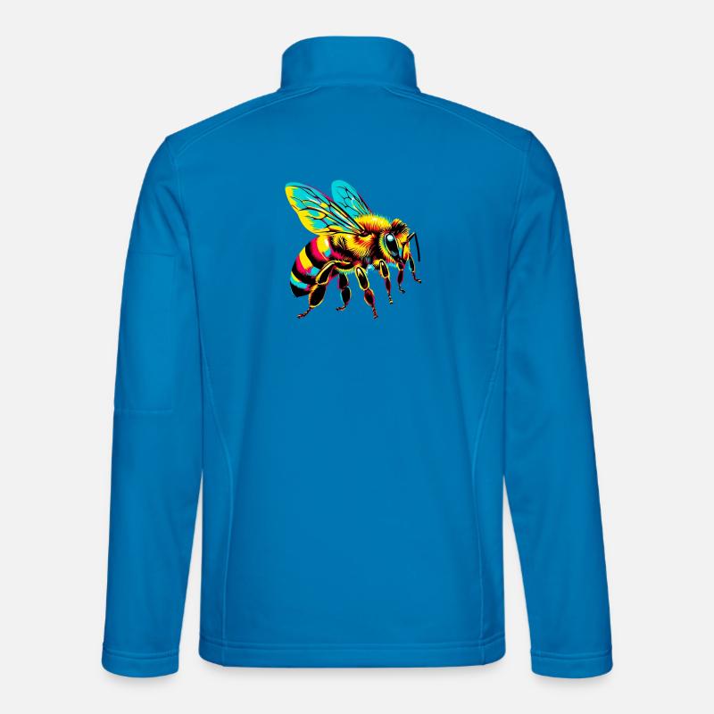 Biene - Unisex Softshelljacke - Lichtblau
