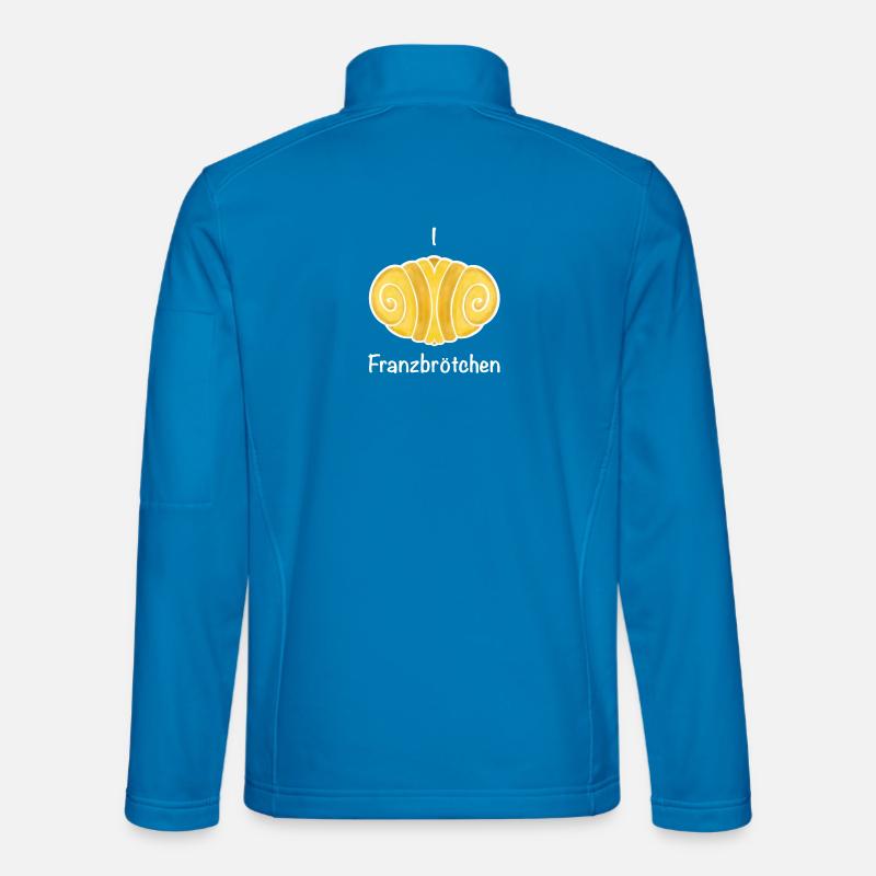 I Love Franzbrötchen - Unisex Softshelljacke - Lichtblau