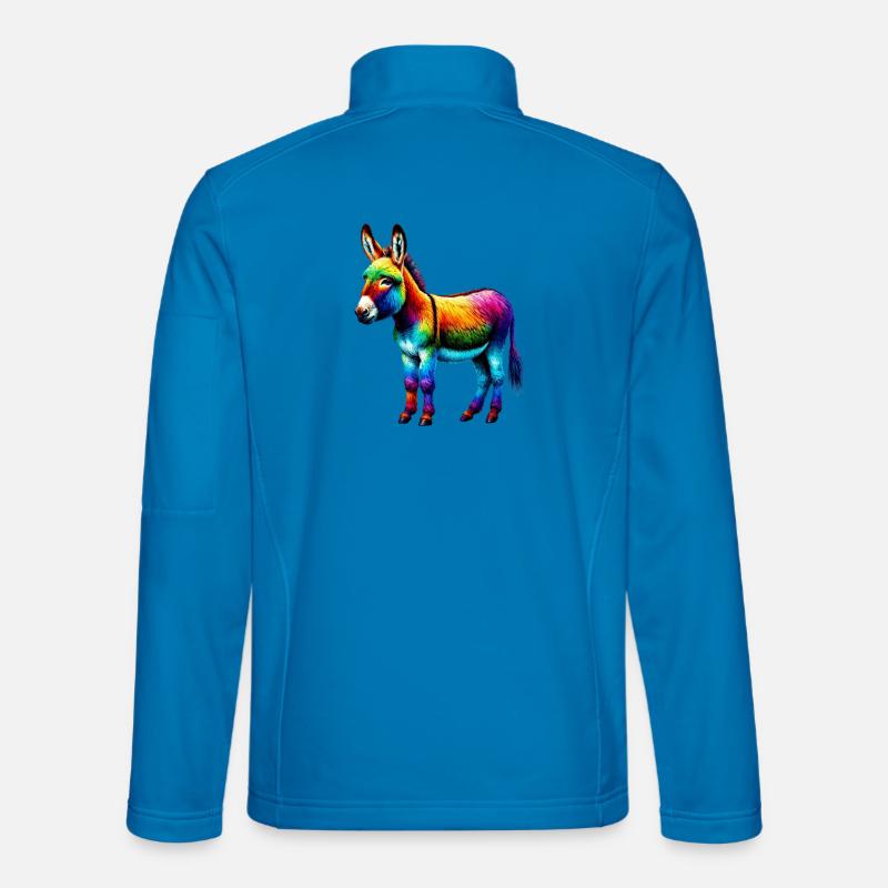 Esel-Maultier - Unisex Softshelljacke - Lichtblau
