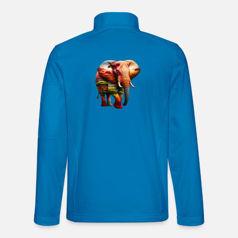 Elefant - Softshelljacka unisex - ljusblå