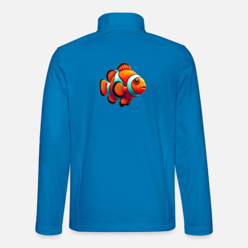 Clownfisch - Unisex Softshelljacke - Lichtblau