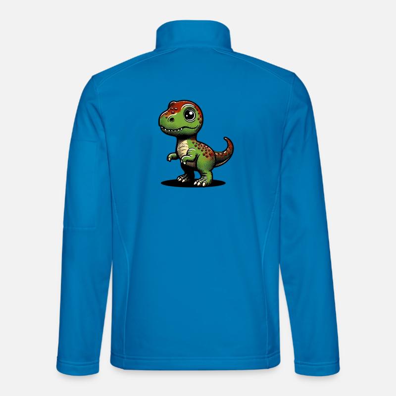 Dinosaurier - Unisex Softshelljacke - Lichtblau