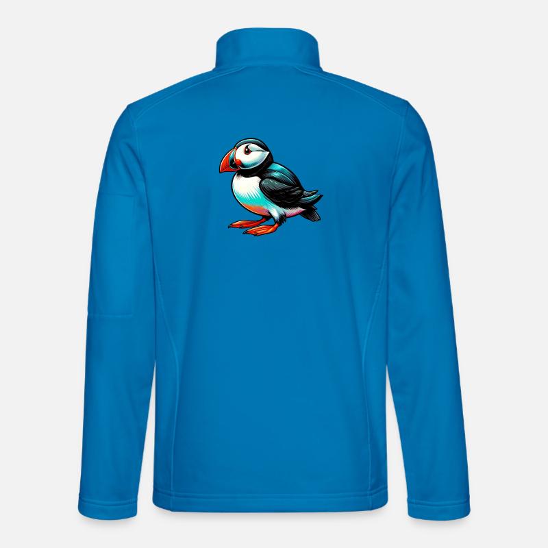 Papageitaucher - Unisex Softshelljacke - Lichtblau