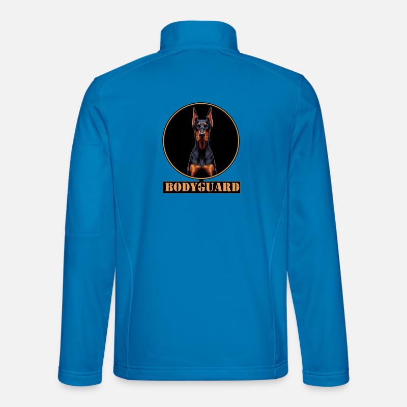 Bodyguard Dobermann Kreis - Unisex Softshelljacke - Lichtblau