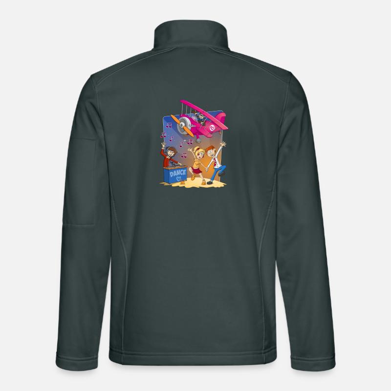 Danse, danse, danse, image joyeuse Veste en tissu softshell Unisexe