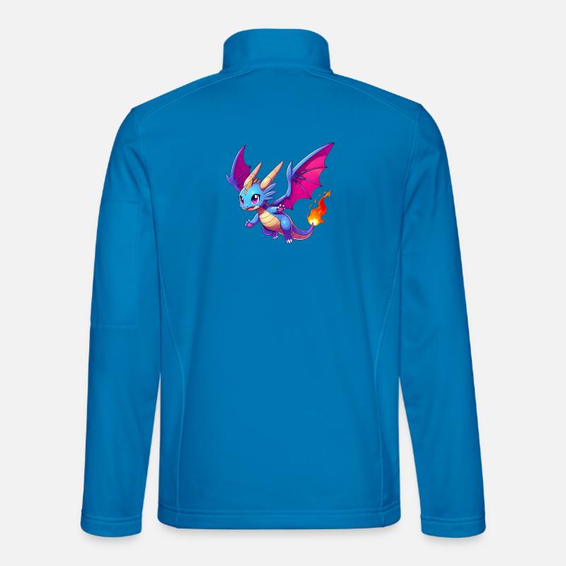 Drache - Unisex Softshelljacke - Lichtblau