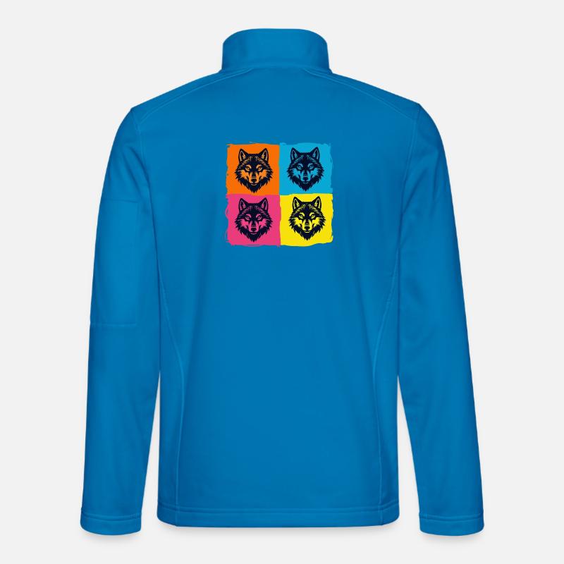 Wolves - Unisex Softshell Jacket - light blue