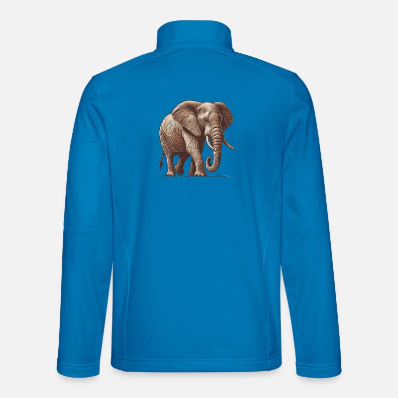 Elefant - Unisex Softshelljacke - Lichtblau