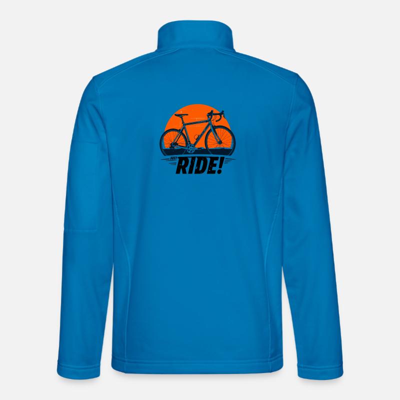 Sunset Bicycle Adventure Just Ride - Unisex Softshell Jacket - light blue