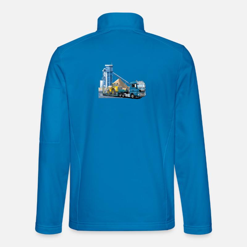 Tieflader im Kieswerk Unisex Softshelljacke