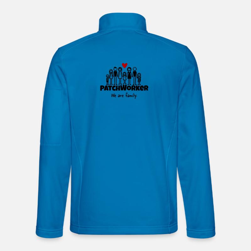 Patchworker We are family - Unisex Softshelljacke - Lichtblau