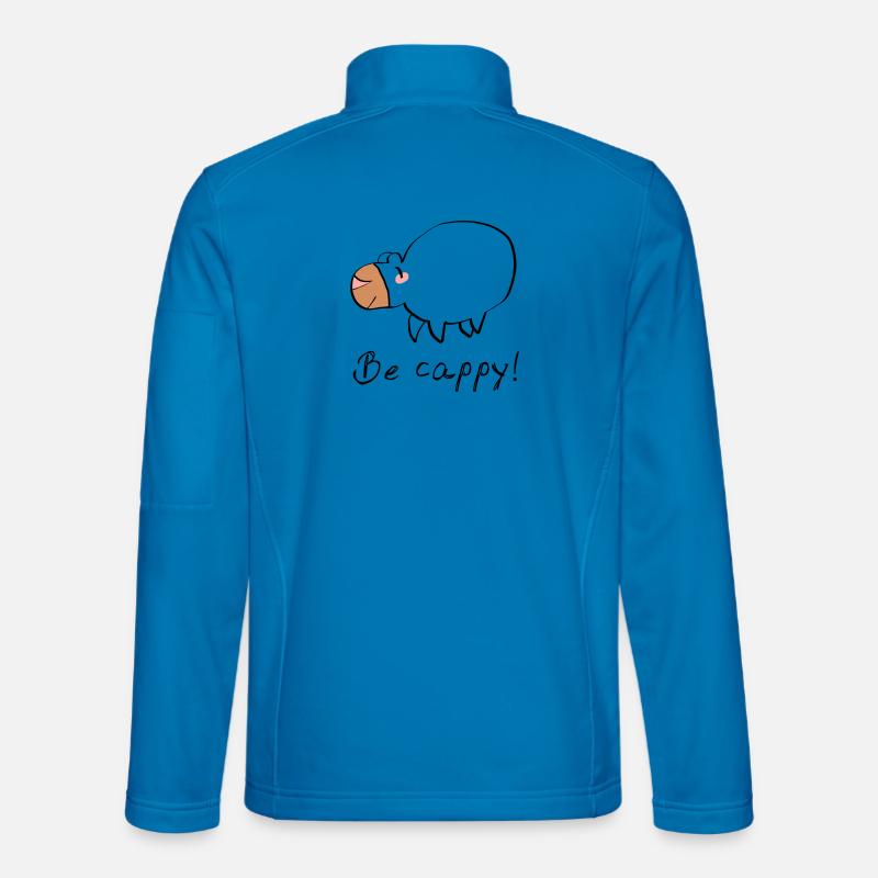 Don't worry - be cappy - Unisex Softshelljacke - Lichtblau