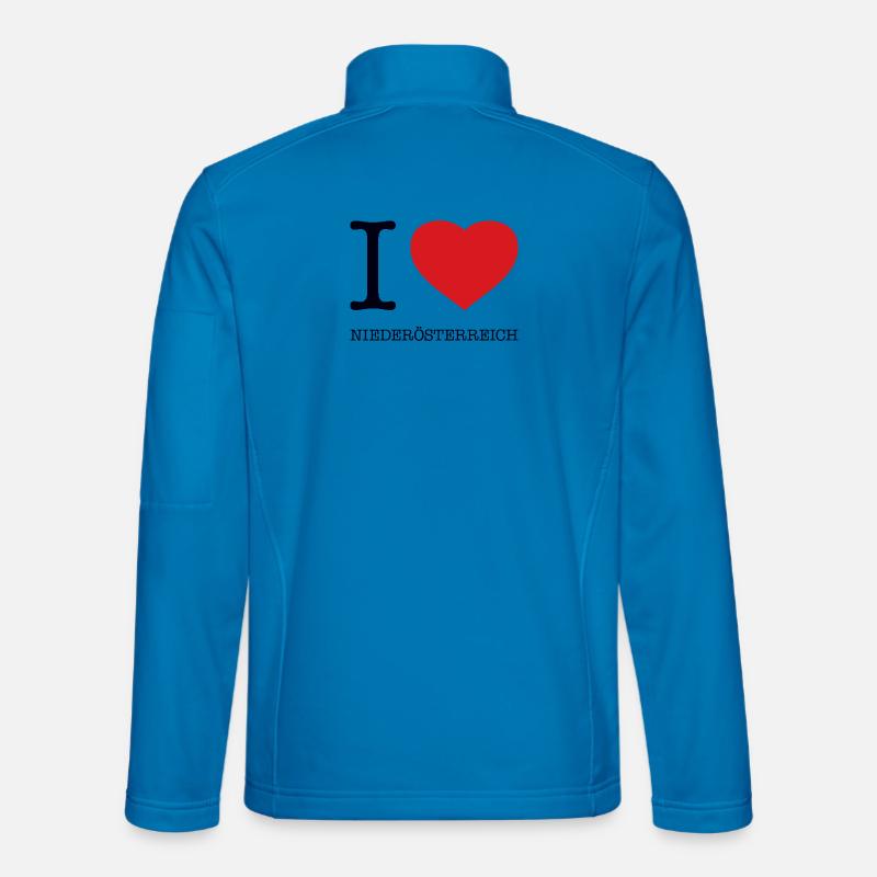 I LOVE LOWER AUSTRIA - Unisex Softshell Jacket - light blue