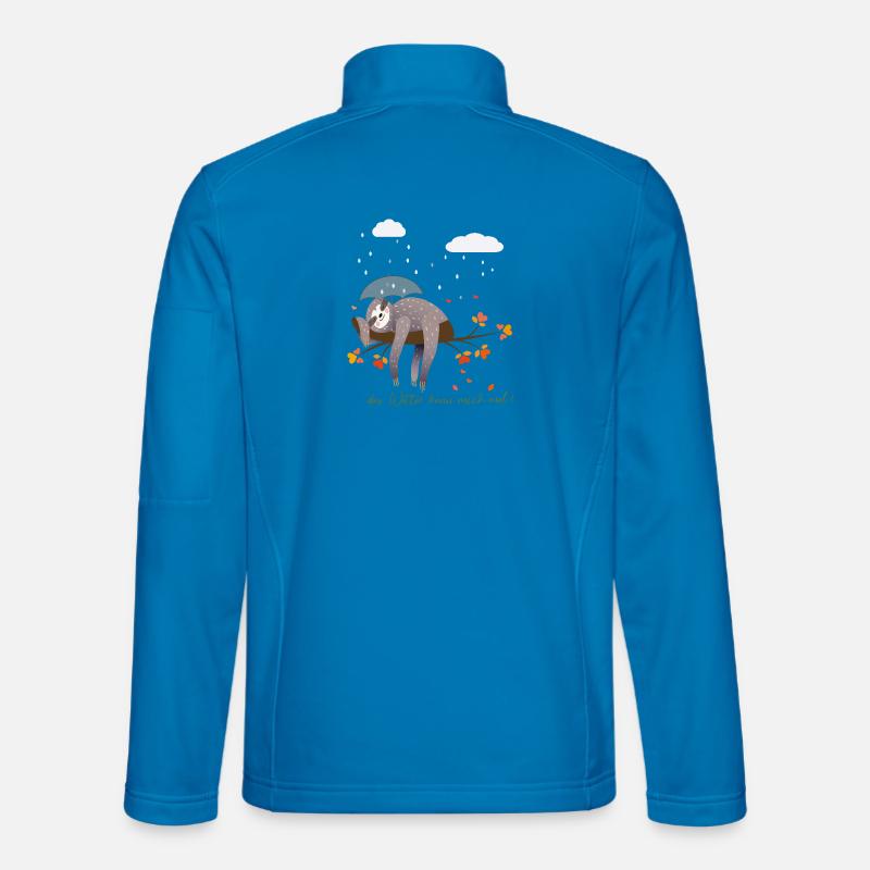 Sloth in the rain - Unisex Softshell Jacket - light blue