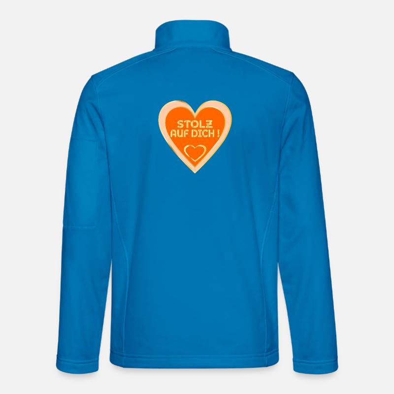 STOLZ AUF DICH - TEAM HERZ - Unisex Softshelljacke - Lichtblau