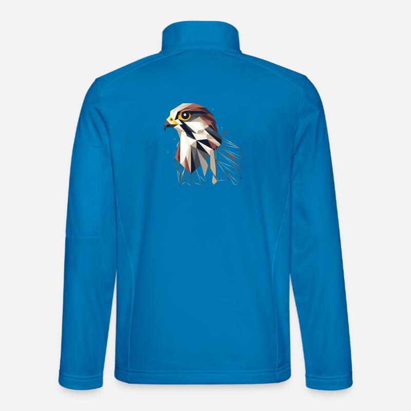 Geometric falcon – elegance and precision - Unisex Softshell Jacket - light blue