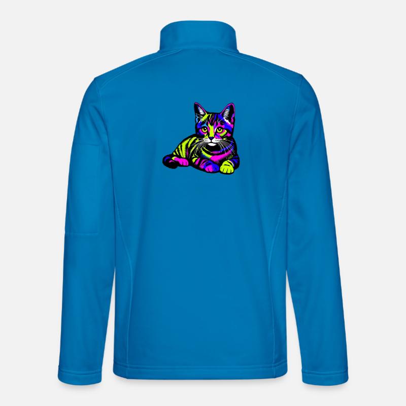 Cat - Unisex Softshell Jacket - light blue