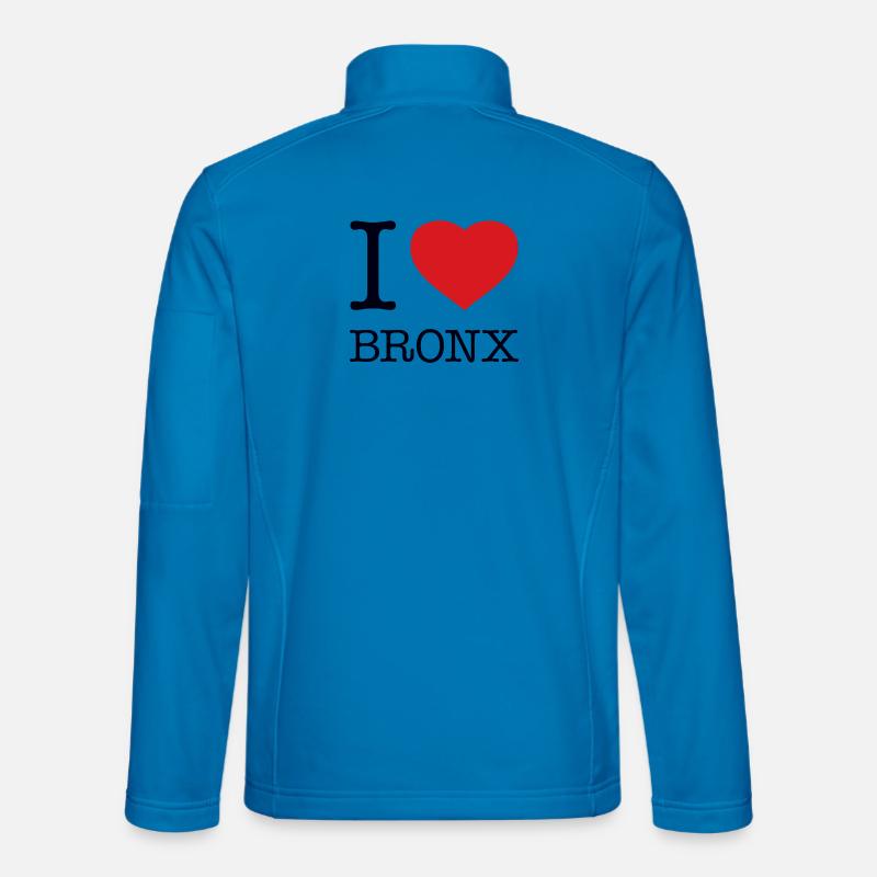 I LOVE BRONX - Unisex Softshelljacke - Lichtblau