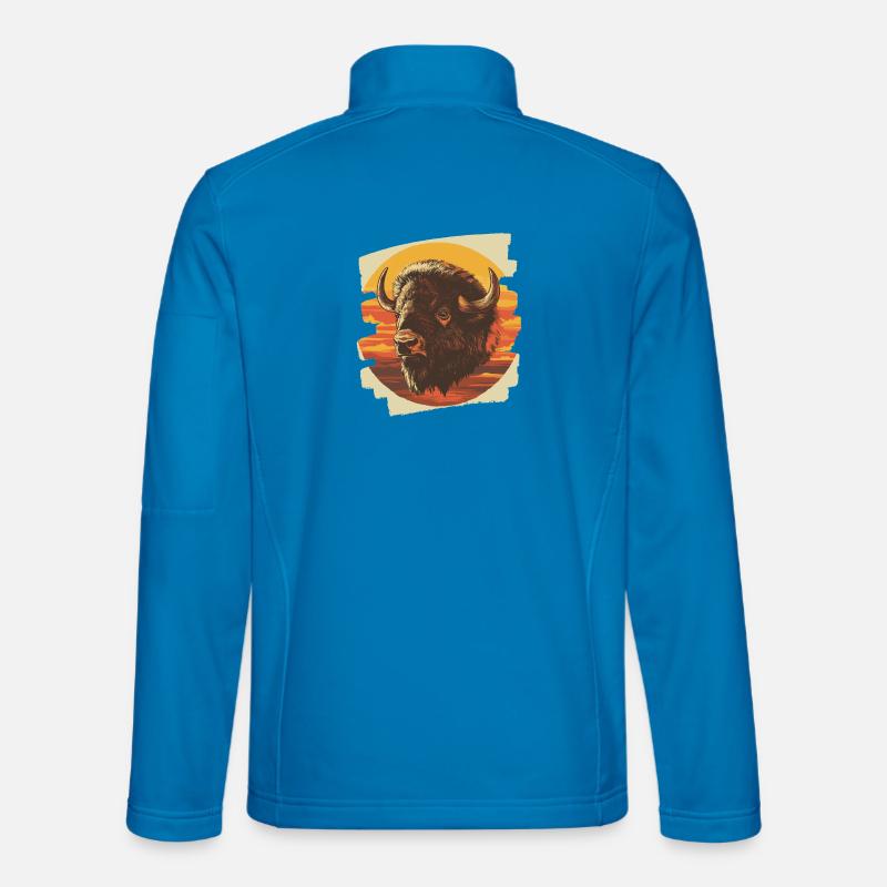 Bison - Unisex Softshell Jacket - light blue