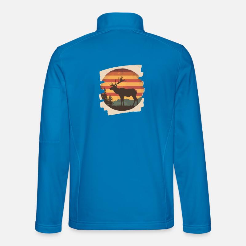 Moose Retro - Unisex Softshell Jacket - light blue