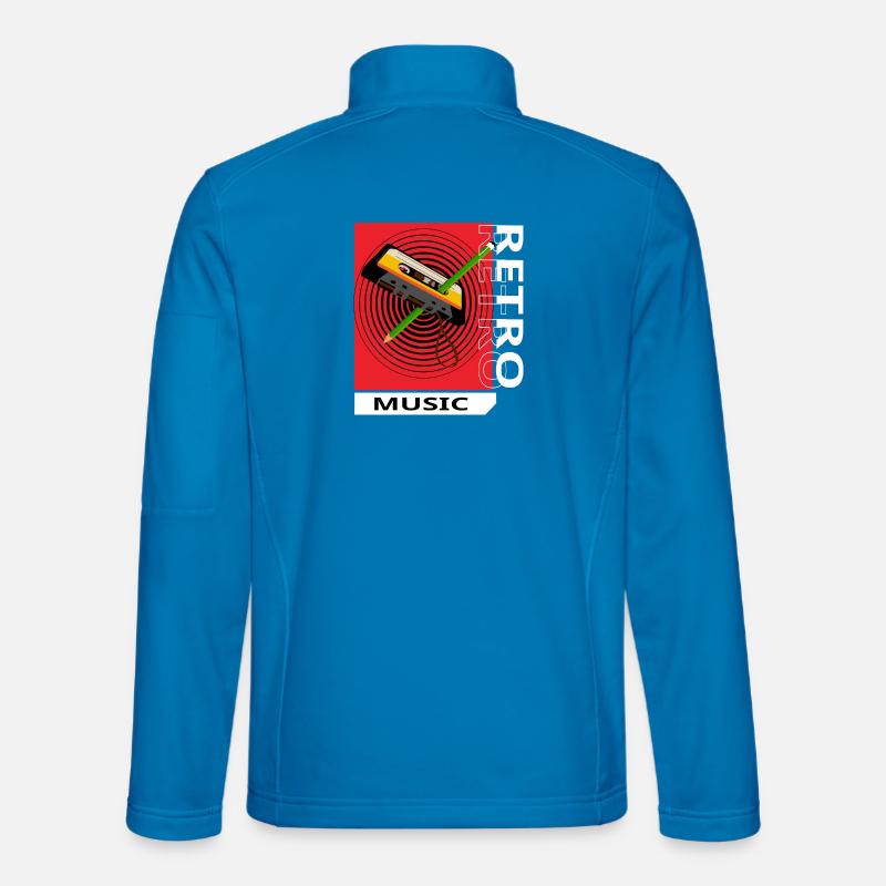 Retro-Musik - Unisex Softshelljacke - Lichtblau