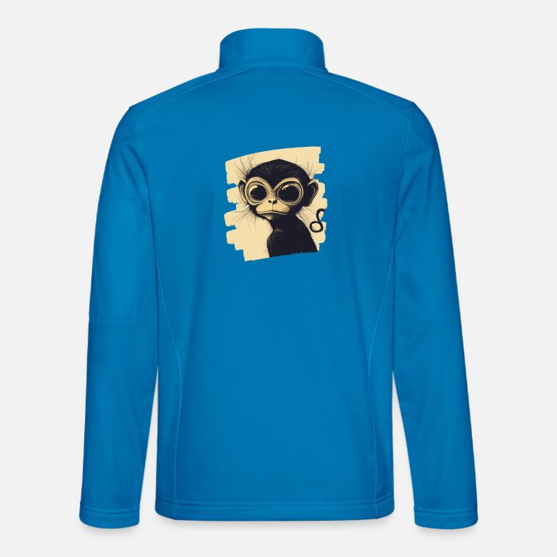 Affe - Unisex Softshelljacke - Lichtblau