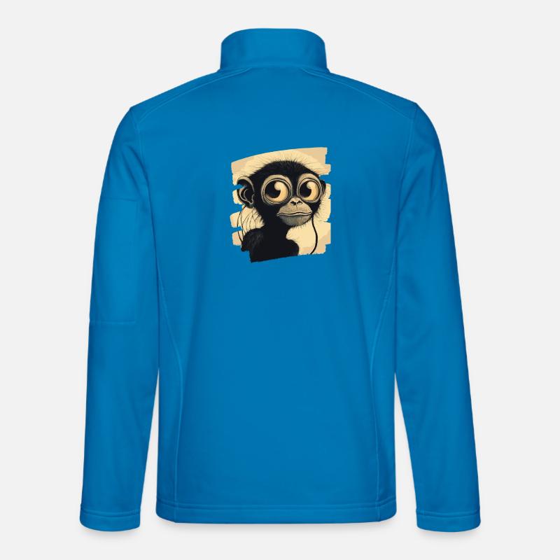 Monkey - Unisex Softshell Jacket - light blue