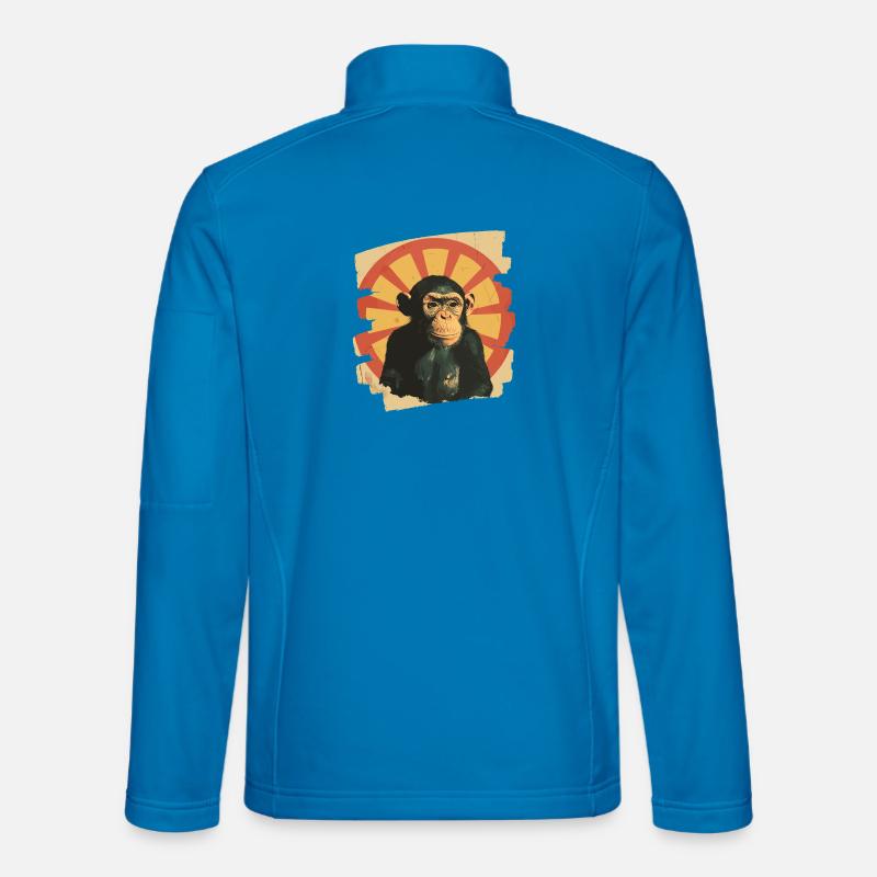 Monkey - Unisex Softshell Jacket - light blue