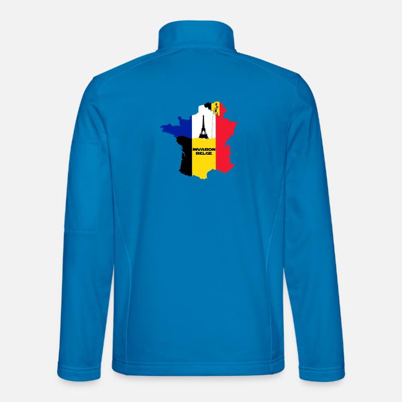 Belgische Invasion - Unisex Softshelljacke - Lichtblau